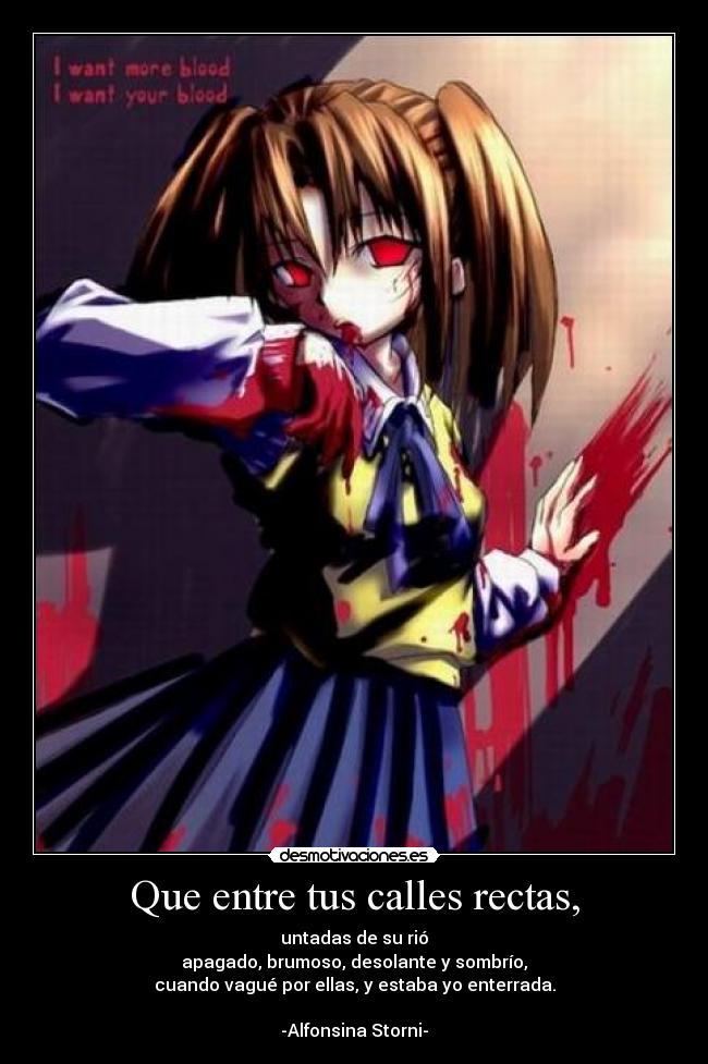 Que entre tus calles rectas, - 