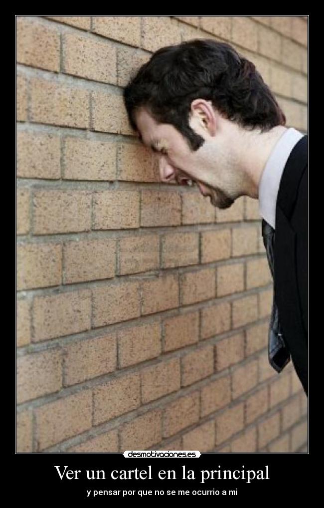 Ver un cartel en la principal - 