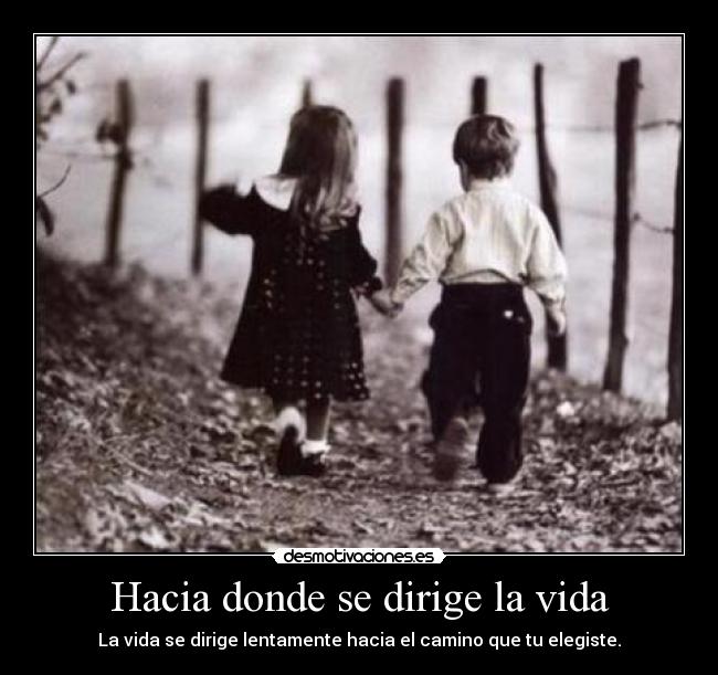 Hacia donde se dirige la vida -