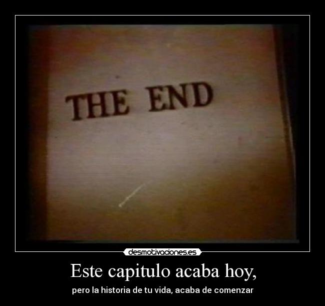 Este capitulo acaba hoy, - 