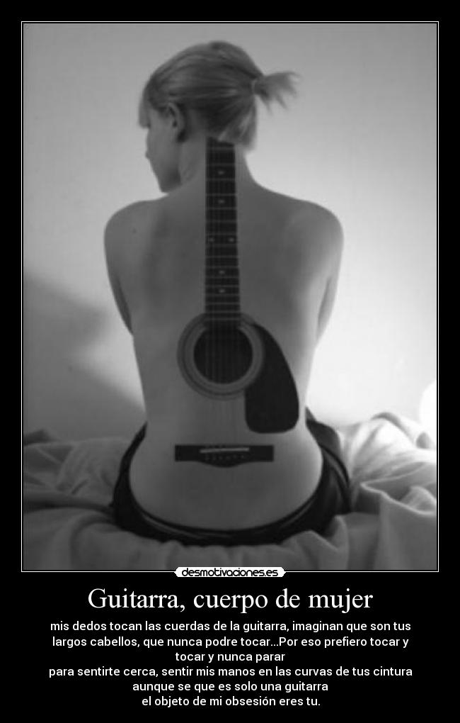 Guitarra, cuerpo de mujer -