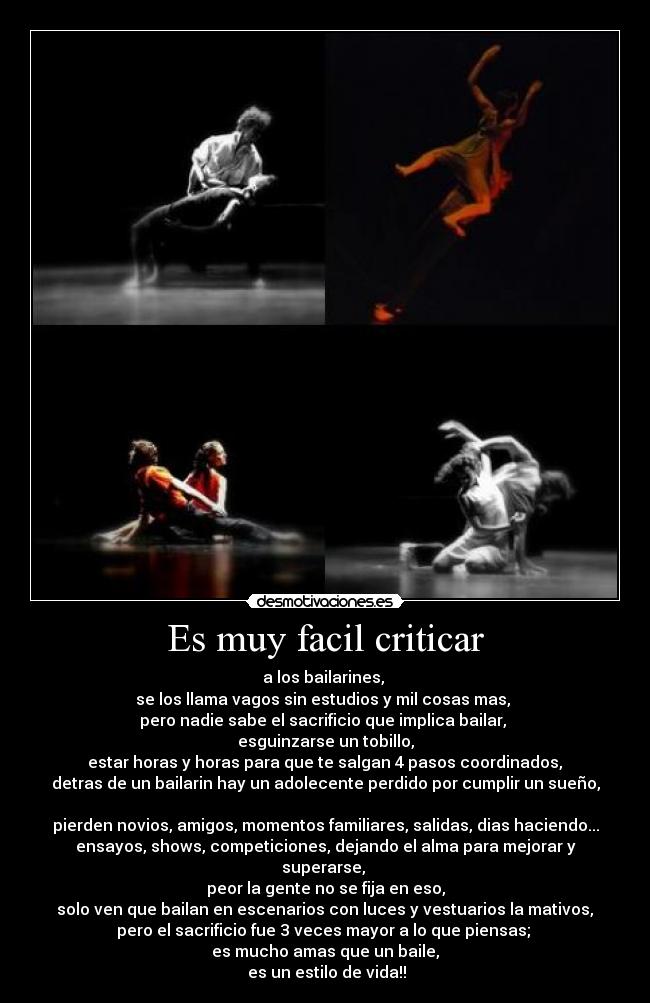 Es muy facil criticar - 