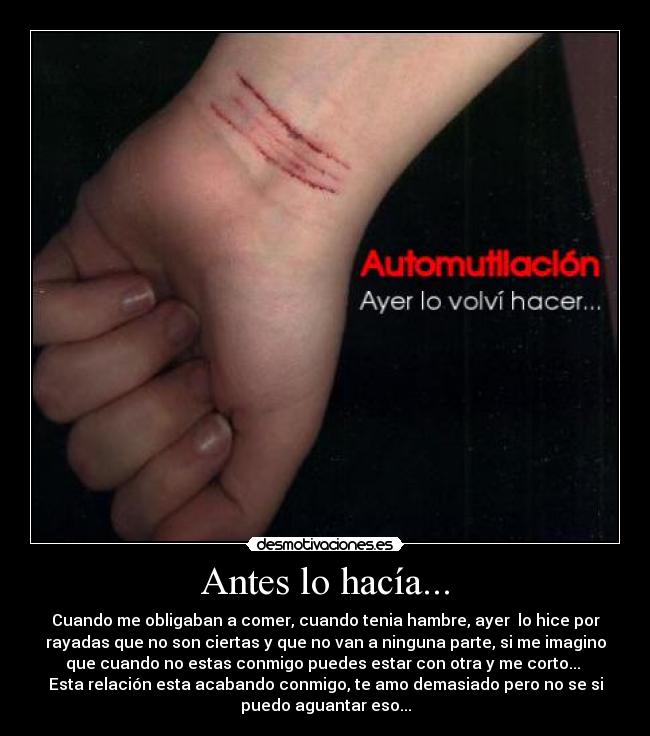 Antes lo hacía... - 