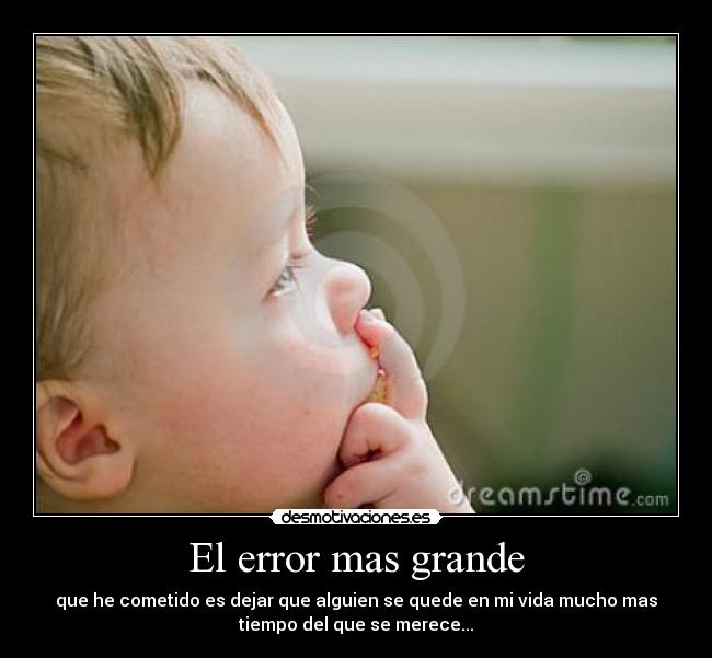 El error mas grande - 