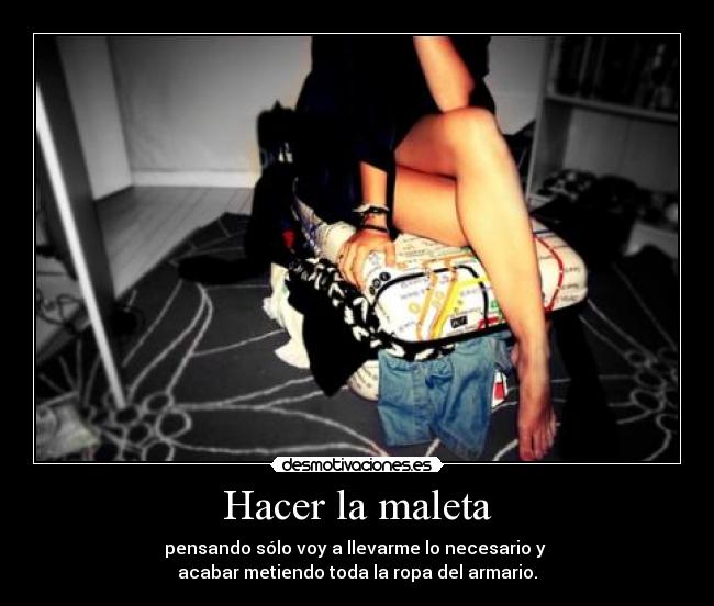 Hacer la maleta -