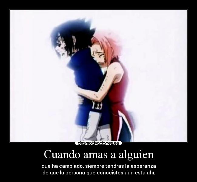 Cuando amas a alguien -