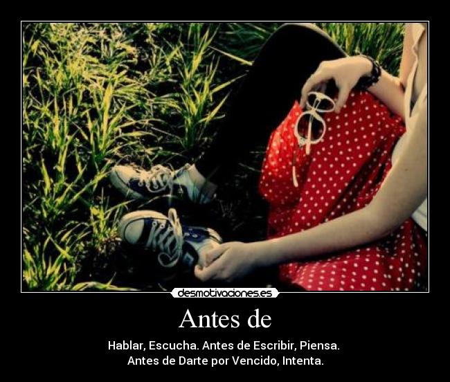 Antes de - 