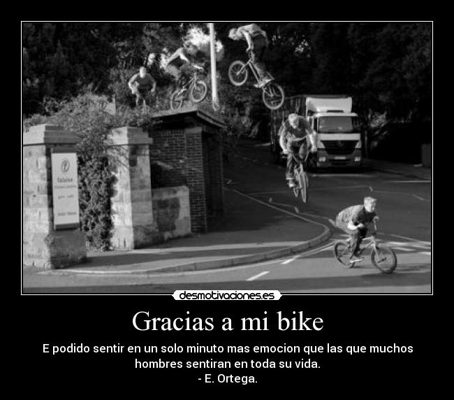 Gracias a mi bike -
