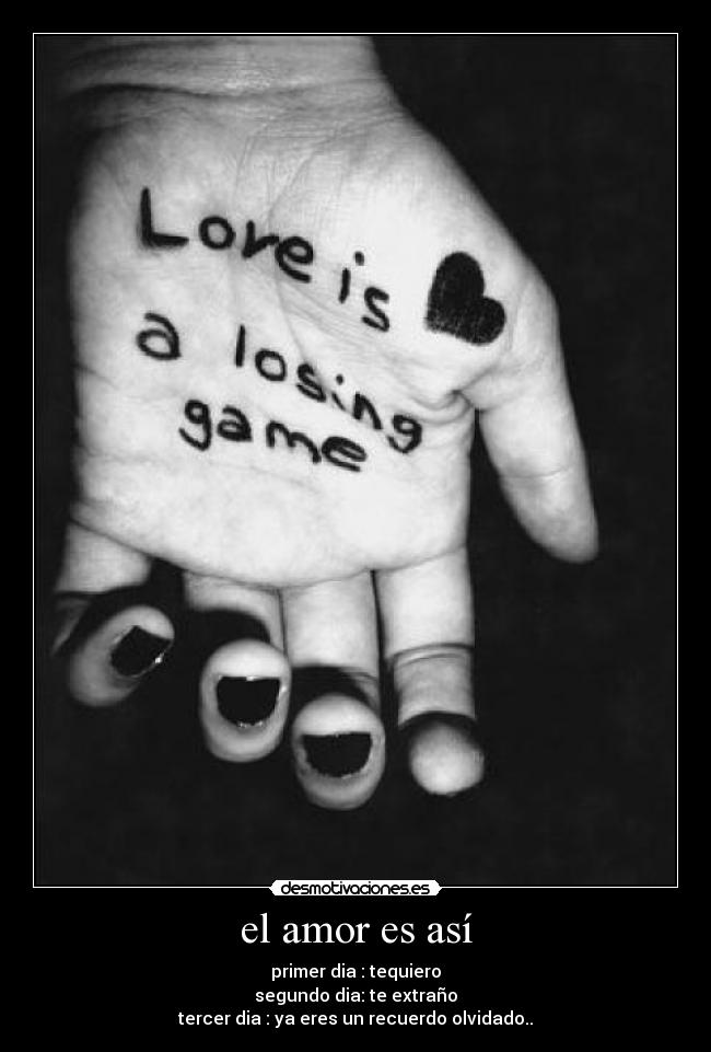 el amor es así -