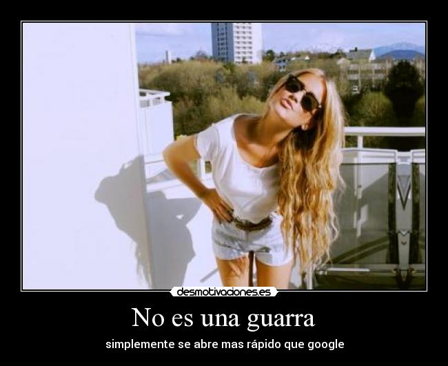 No es una guarra -