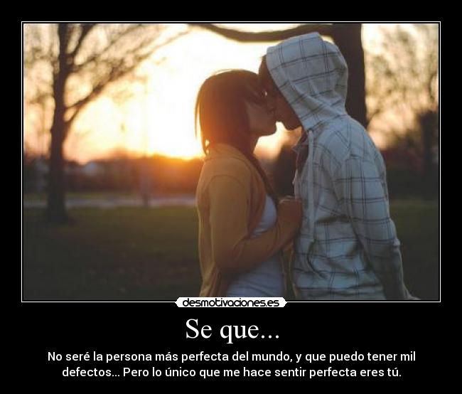 Se que... -