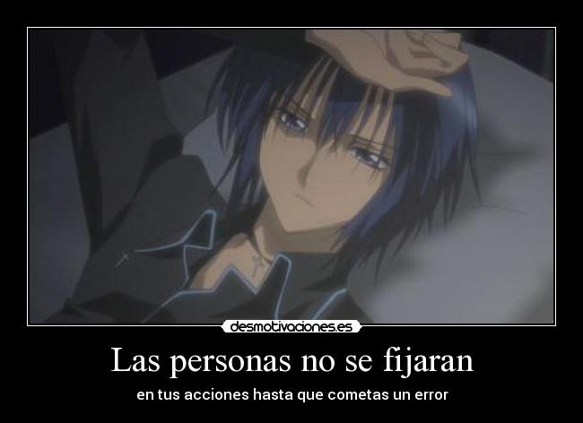 Las personas no se fijaran - 