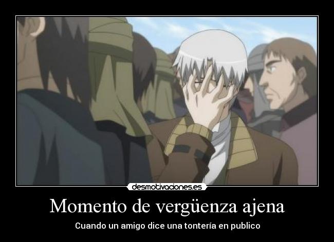 Momento de vergüenza ajena -