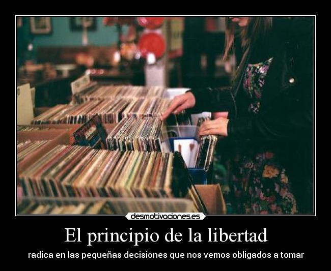 El principio de la libertad -