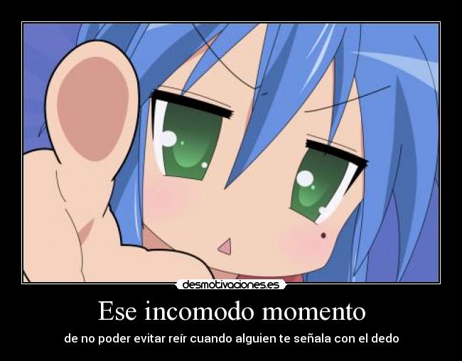 Ese incomodo momento - de no poder evitar reír cuando alguien te señala con el dedo