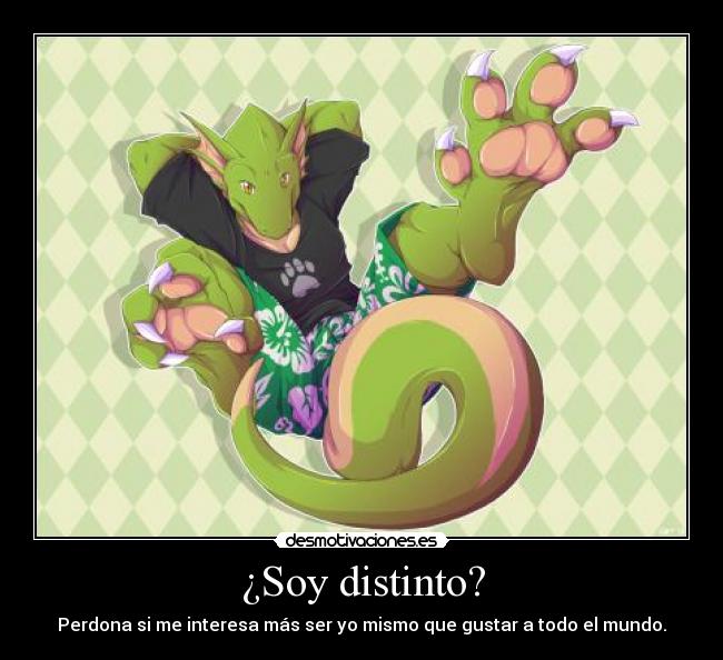 ¿Soy distinto? -