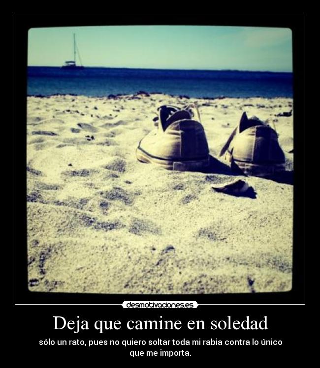 Deja que camine en soledad - 