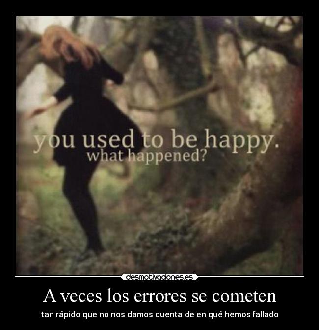 A veces los errores se cometen -