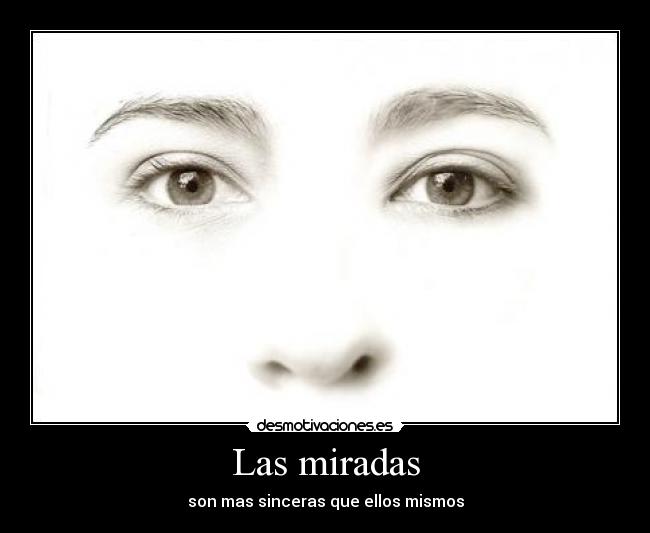 Las miradas - son mas sinceras que ellos mismos