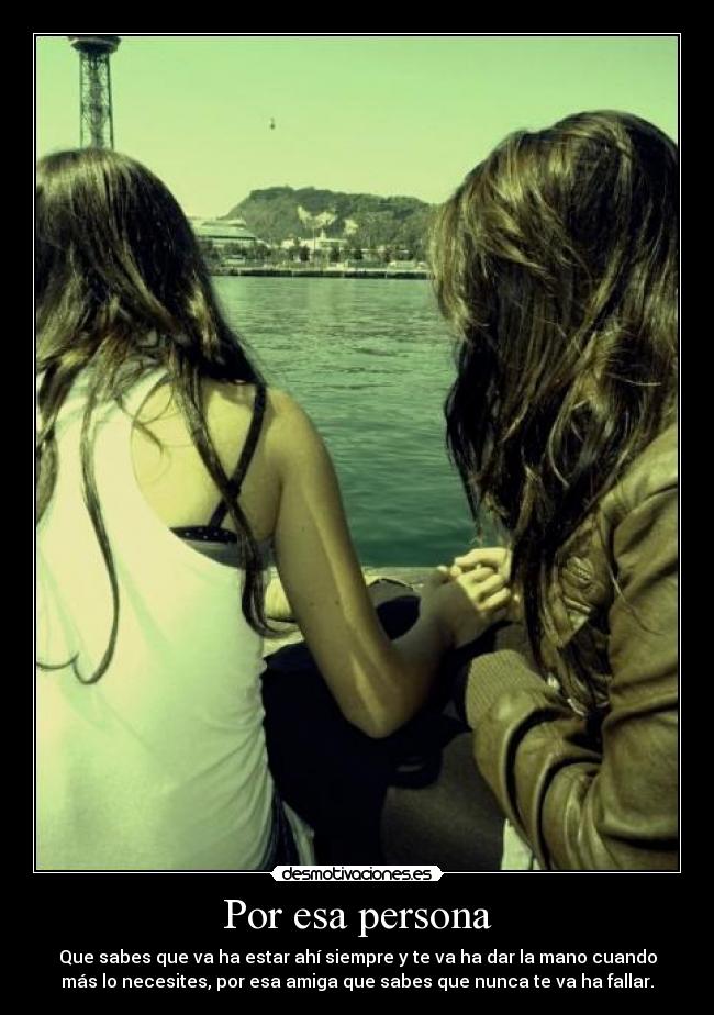 Por esa persona -