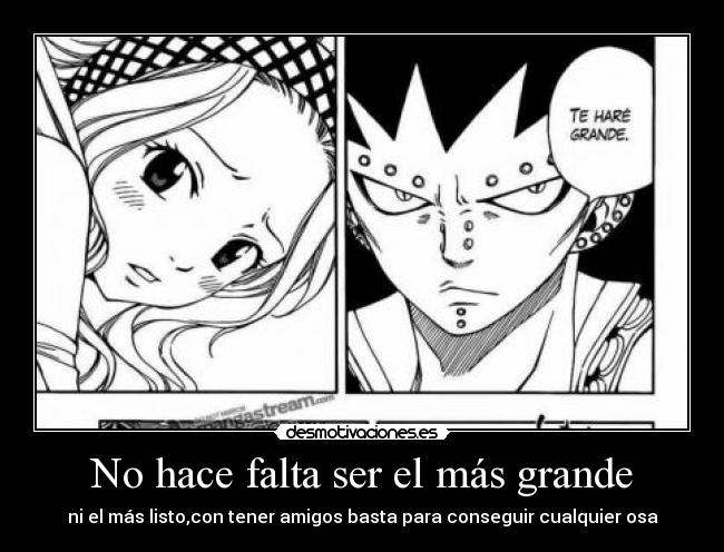 No hace falta ser el más grande -