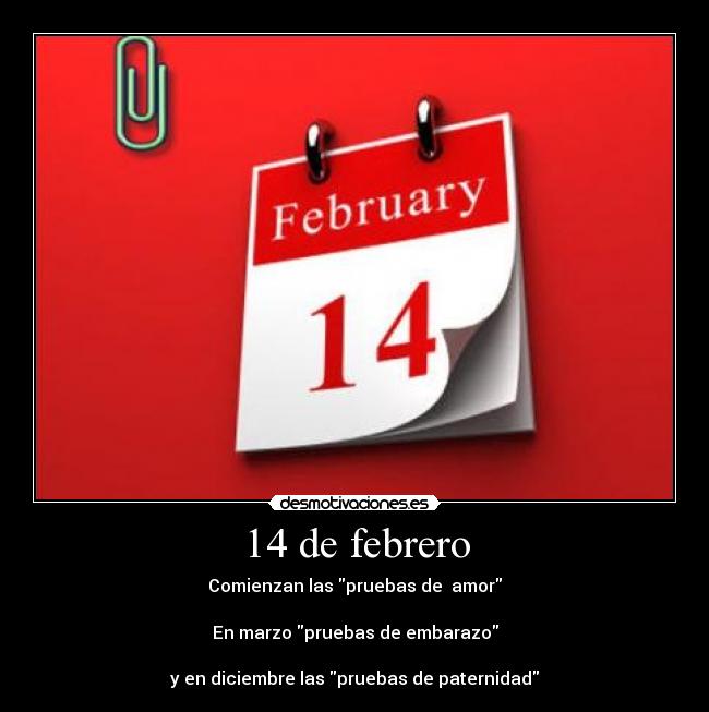 14 de febrero - 