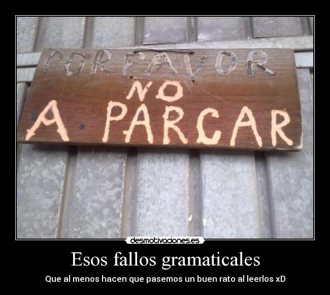 Esos fallos gramaticales - 