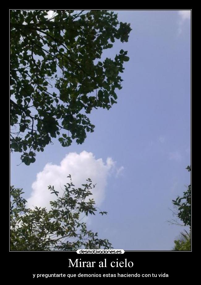 Mirar al cielo -