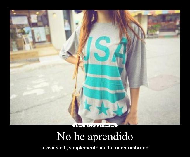 No he aprendido -