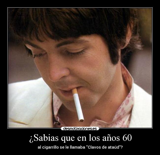 ¿Sabias que en los años 60 -