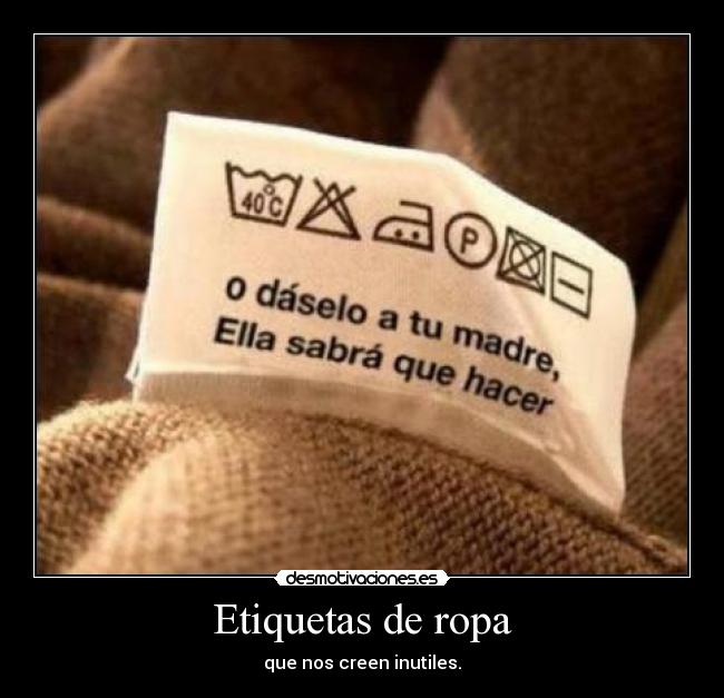 Etiquetas de ropa - 