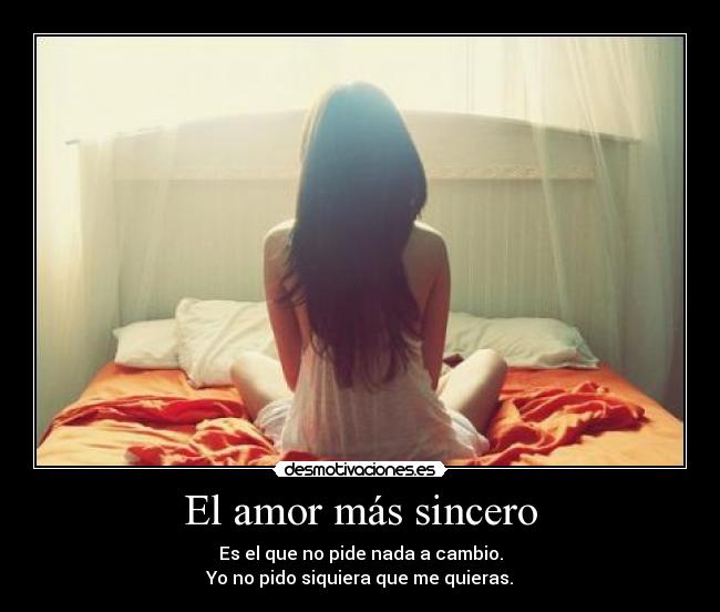 El amor más sincero -