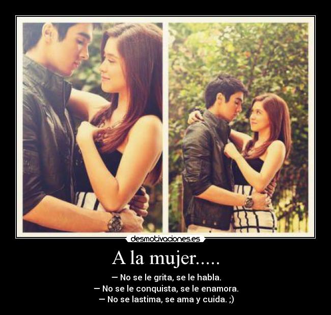A la mujer..... -
