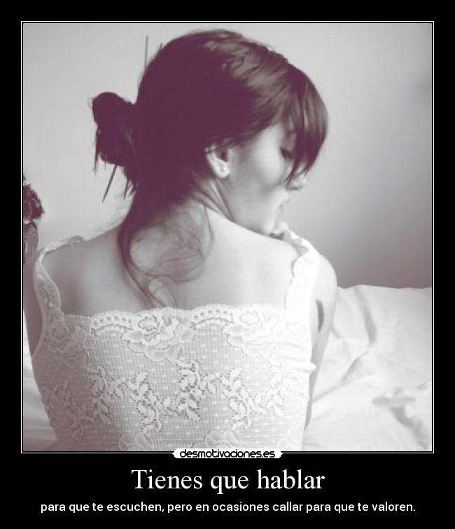 Tienes que hablar -