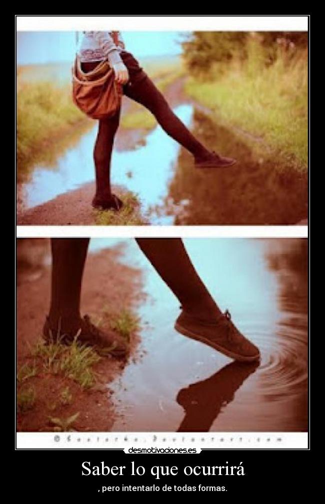 Saber lo que ocurrirá - 