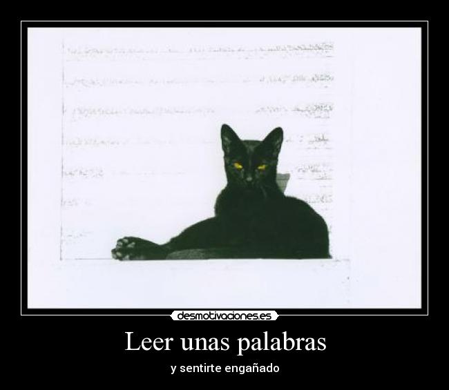 Leer unas palabras -