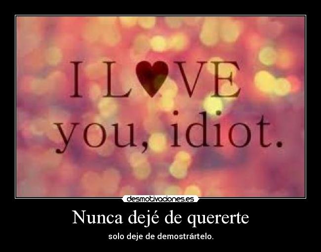 Nunca dejé de quererte -