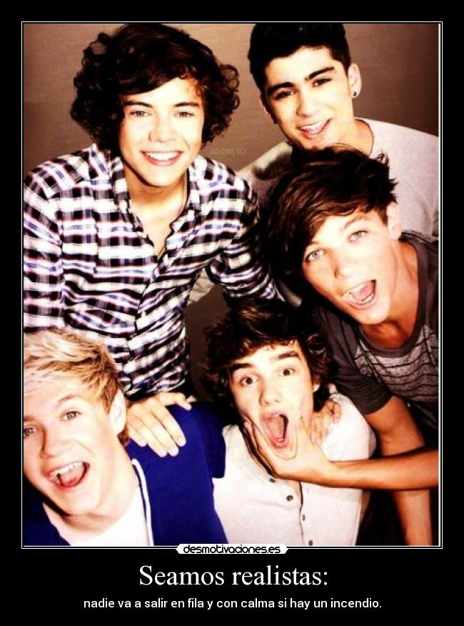 Seamos realistas: - nadie va a salir en fila y con calma si hay un incendio.