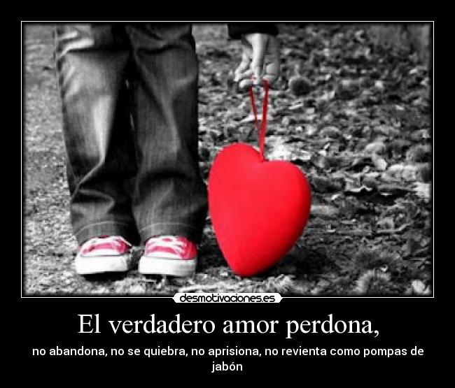 El verdadero amor perdona, - 