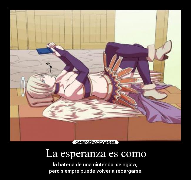 La esperanza es como -