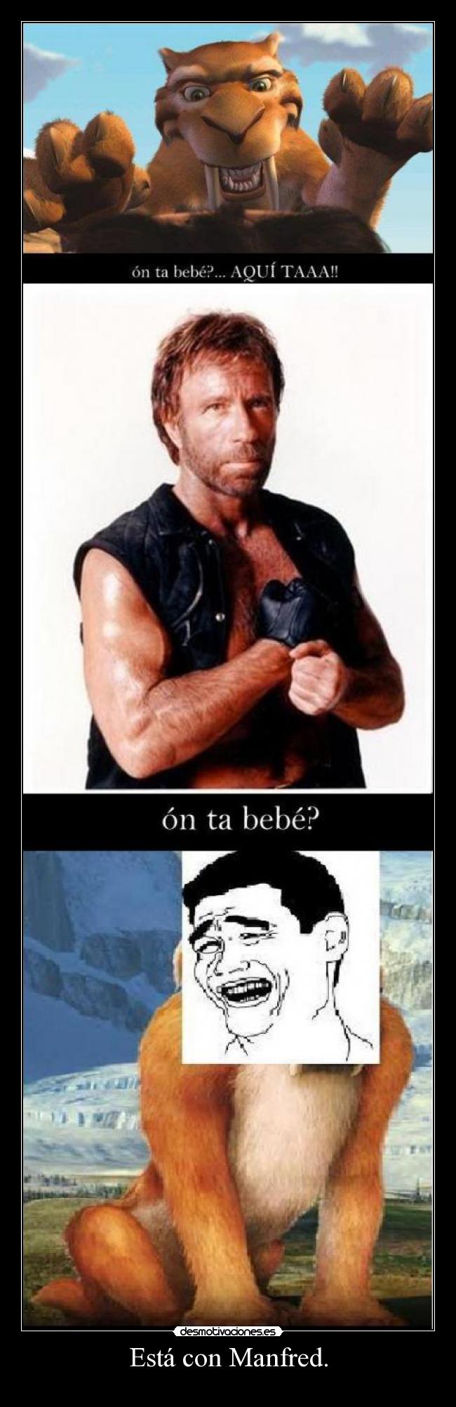 Está con Manfred. -