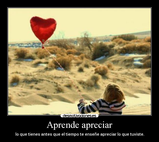 Aprende apreciar -