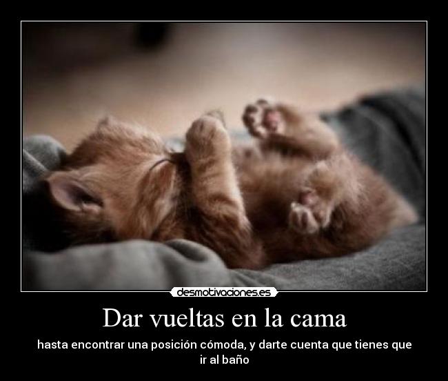 Dar vueltas en la cama -