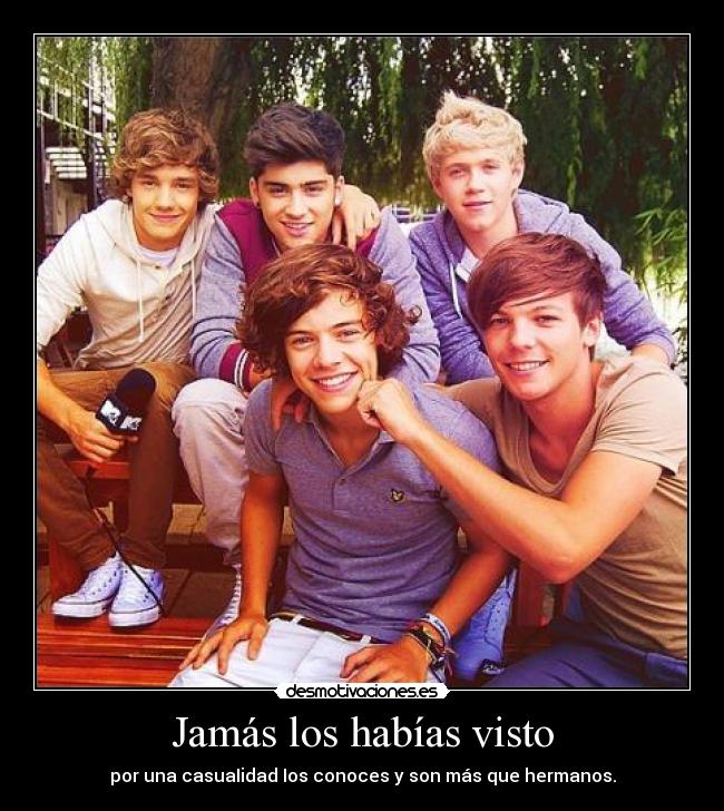 Jamás los habías visto -