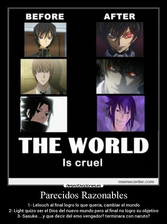 carteles animes parecidos razonables desmotivaciones