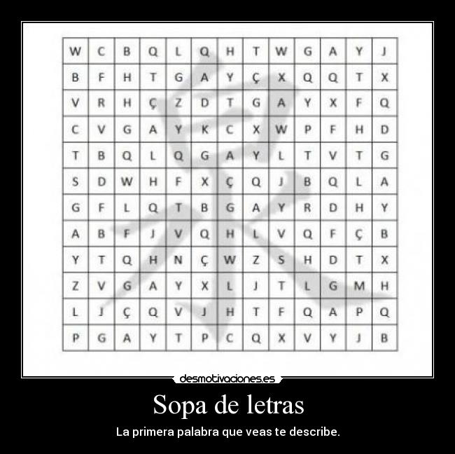 Sopa de letras - 