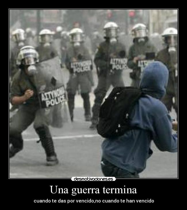 carteles guerra vencido desmotivaciones