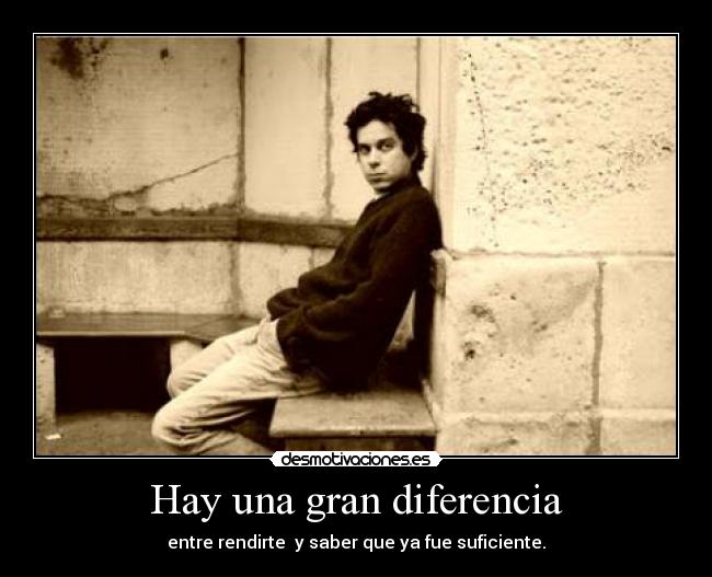 Hay una gran diferencia - 