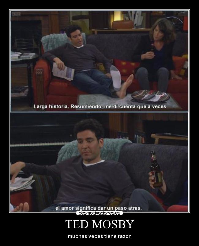 TED MOSBY - muchas veces tiene razon