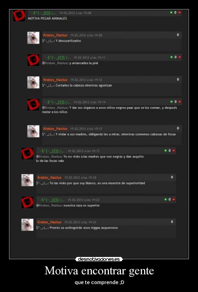 Motiva encontrar gente - que te comprende ;D